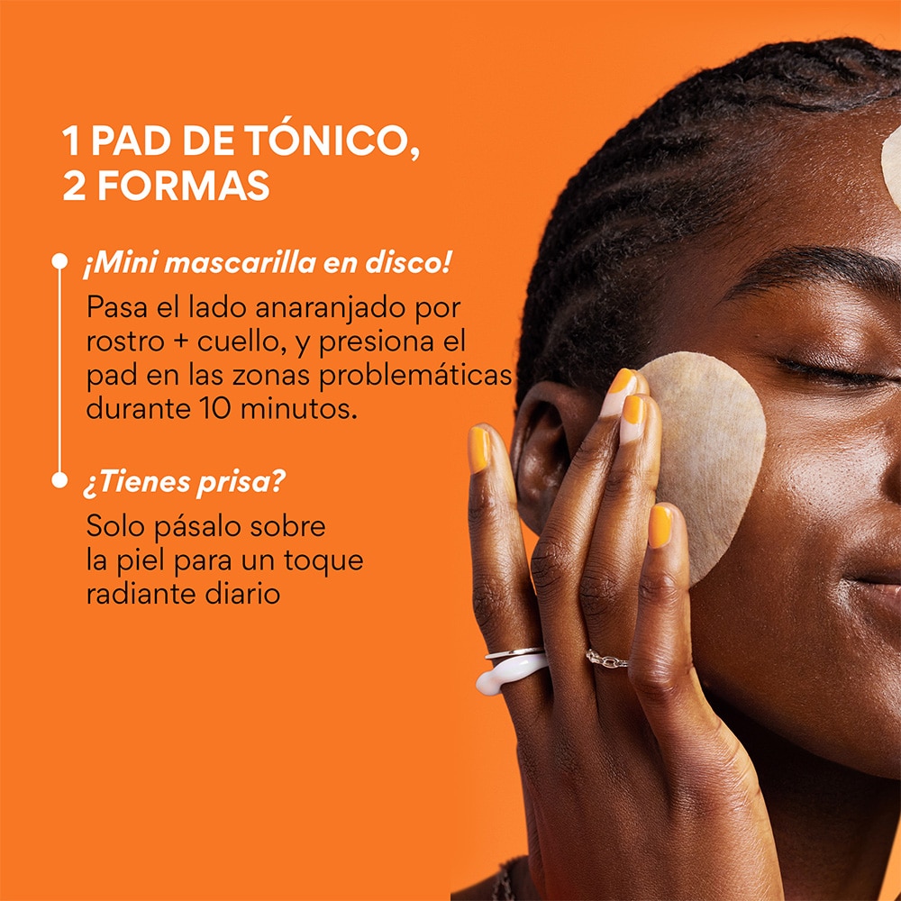 DAILY VITAMIN C KOREAN BRIGHTENING TONER PADS WITH NIACINAMIDE FOR DARK SPOTS (PADS DE T&Oacute;NICO CON VITAMINA C)